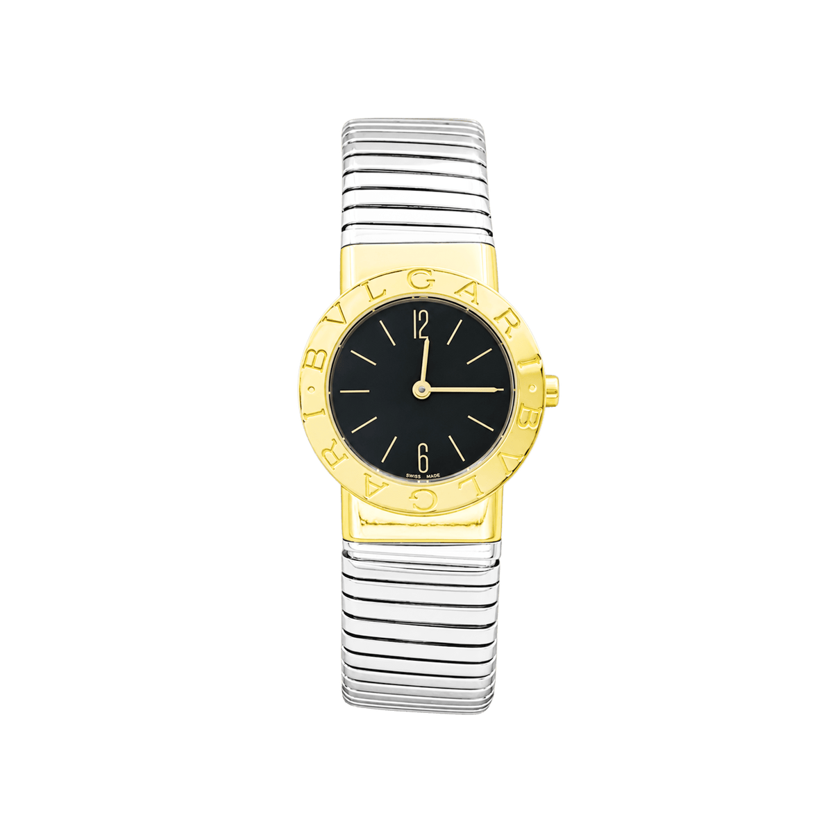 Montre BULGARI BB 26 en or jaune et acier
