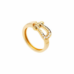 Ring FRED "Force 10" in yellow gold and diamonds