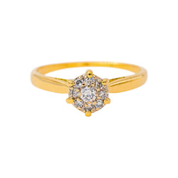 Bague Marguerite Or jaune Diamant