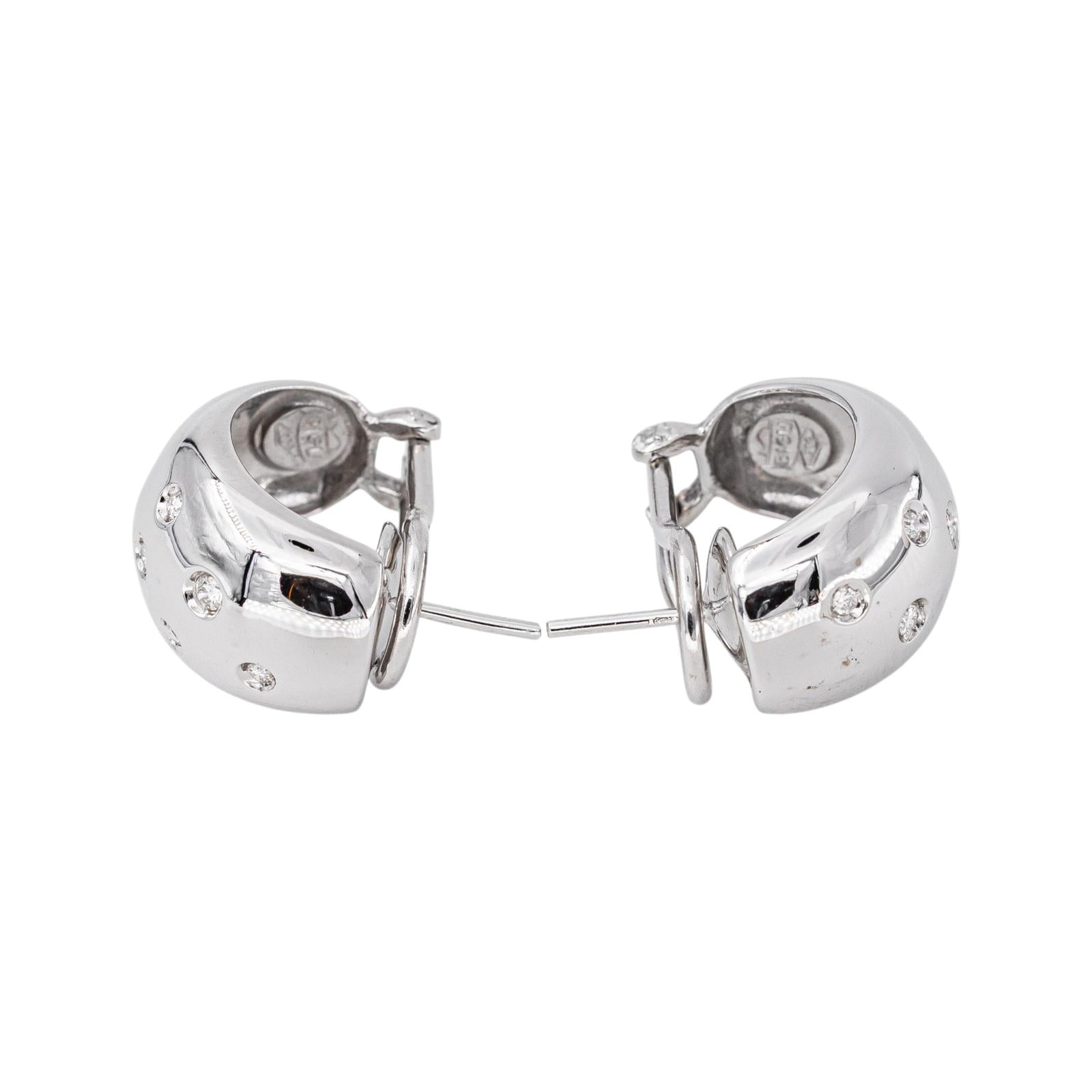 Boucles d'oreilles Or blanc Diamant