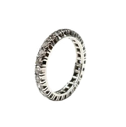 Bague Alliance en or blanc et diamants