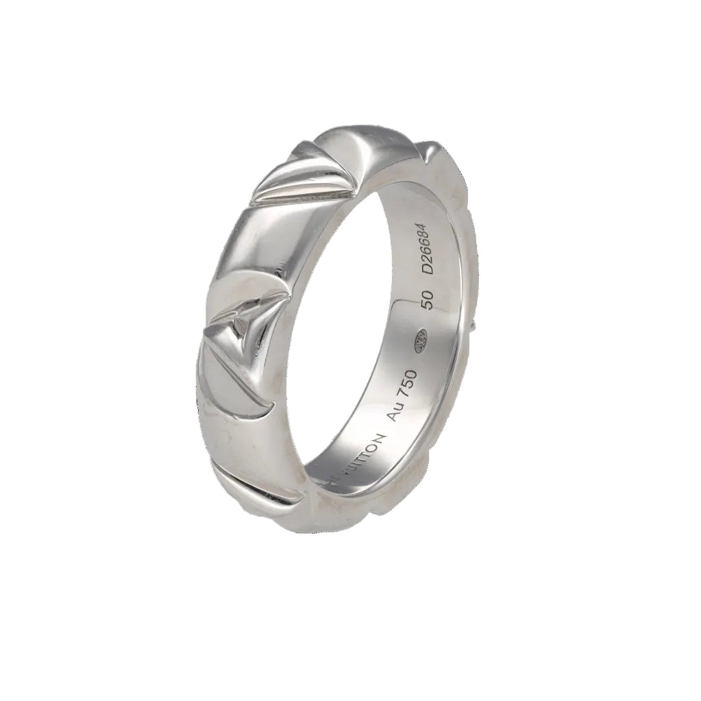 Bague Alliance LOUIS VUITTON "Volt" en or blanc