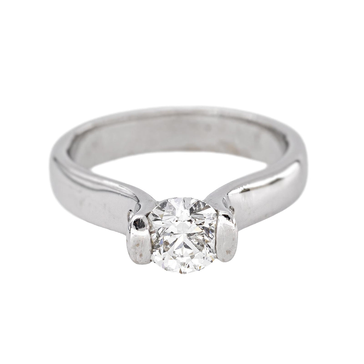 Bague Solitaire Or blanc Diamant