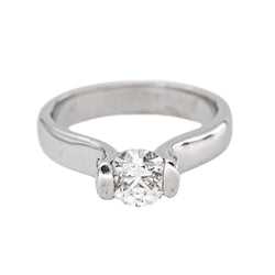 Bague Solitaire Or blanc Diamant