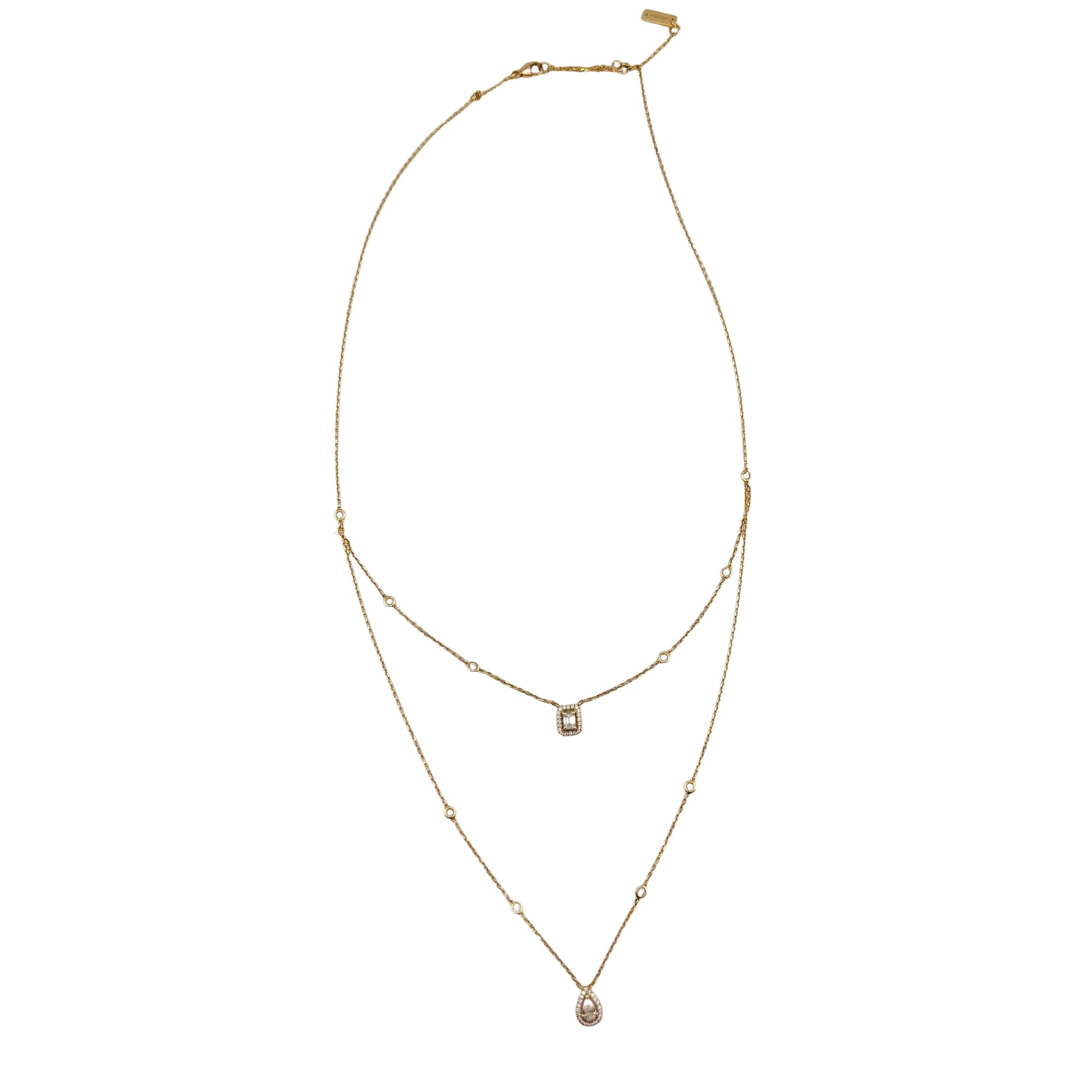 Collier Deux Rangs MESSIKA "My Twin" PM en or rose et diamants