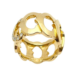 Bague Bandeau CARTIER en or jaune et diamants