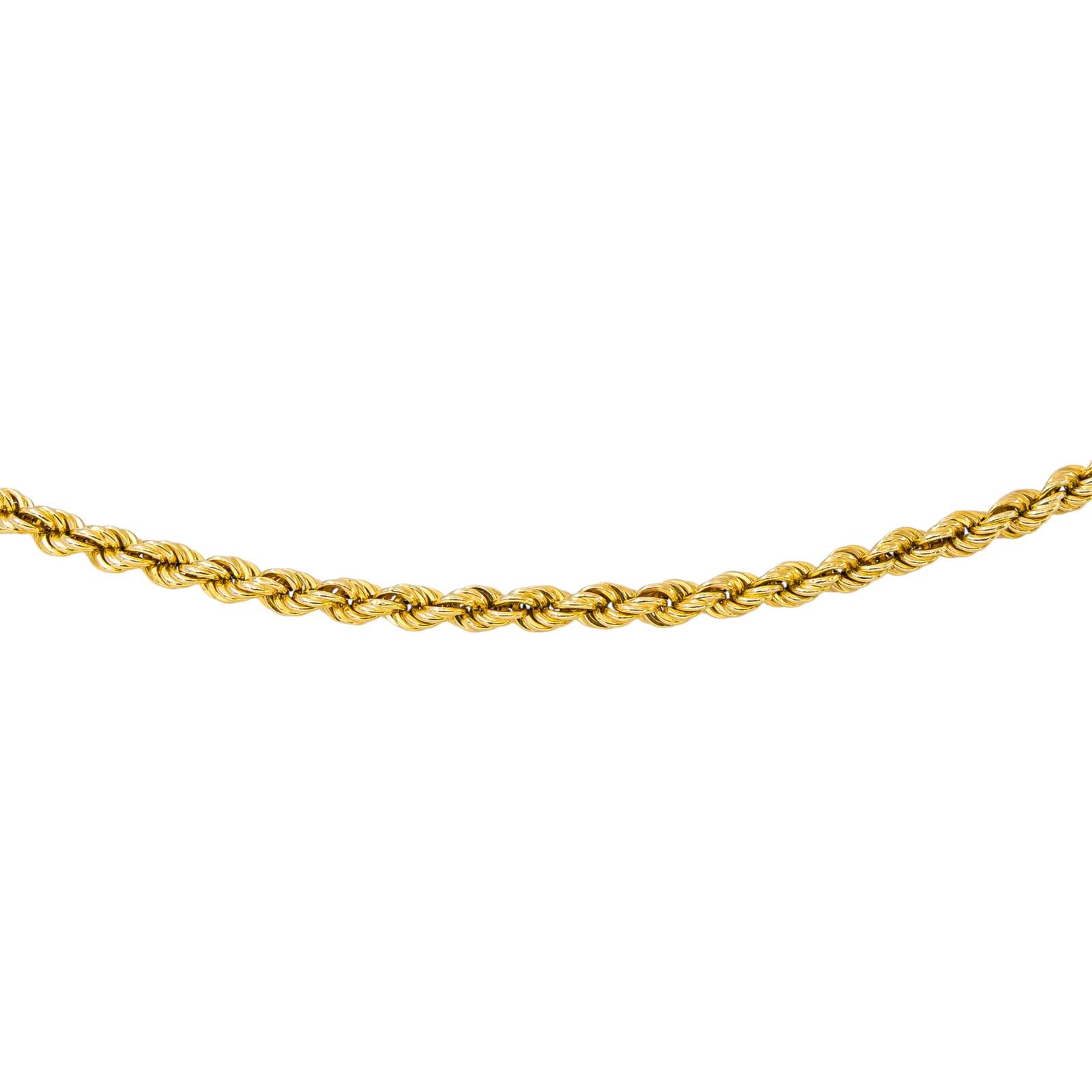 Collier Maille Corde Or jaune