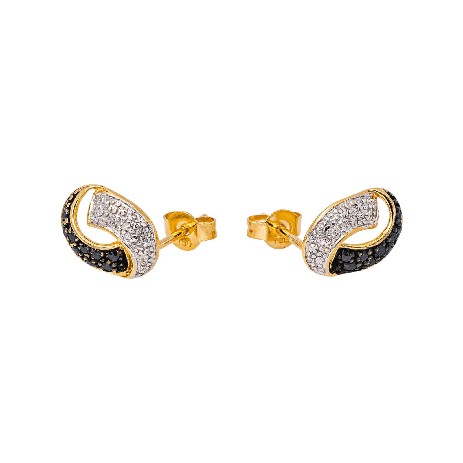 Boucles d'oreilles Dormeuses Or jaune  Diamant