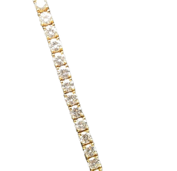 Collier Rivière en or jaune et diamants
