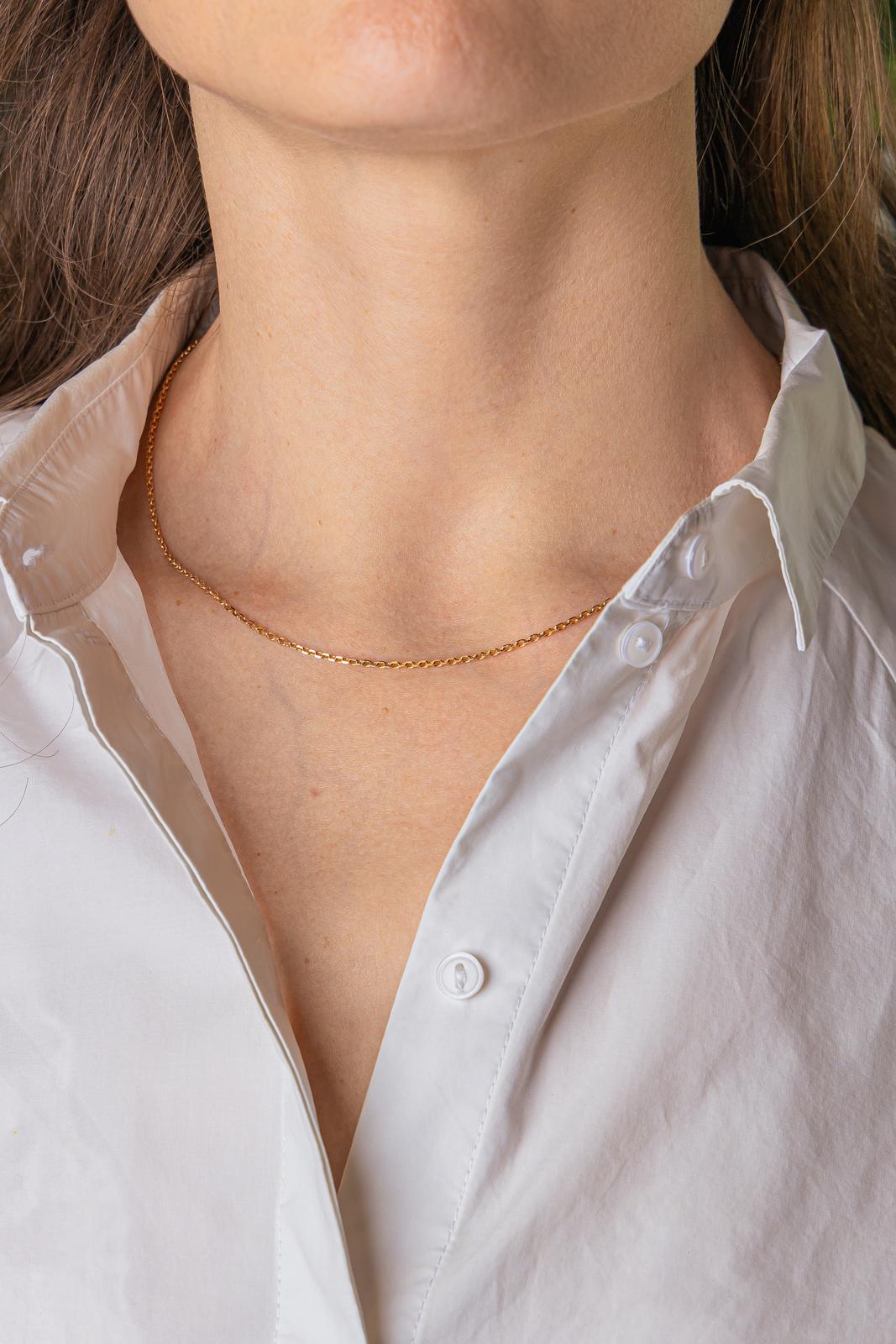 Collier Maille forçat Or jaune