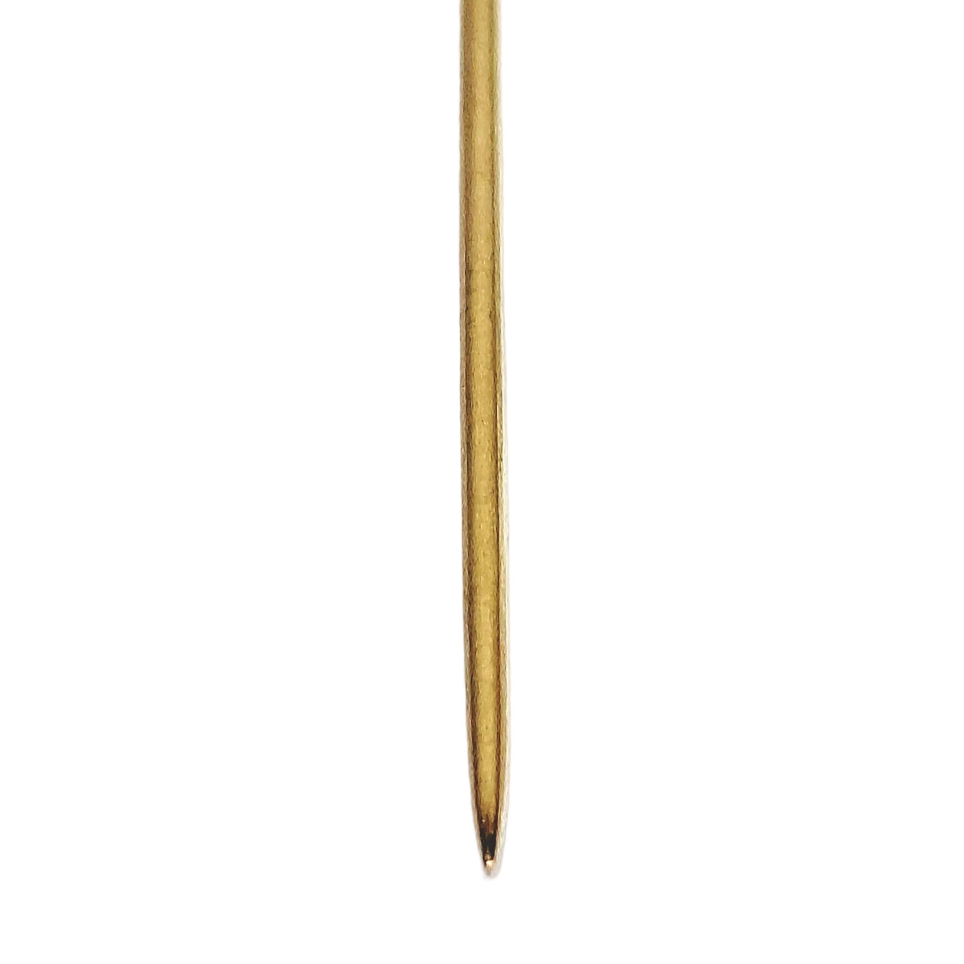 Épingle à cravate en or jaune et perle