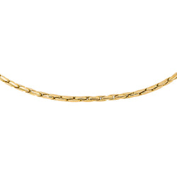 Collier maille Grain de riz Or jaune