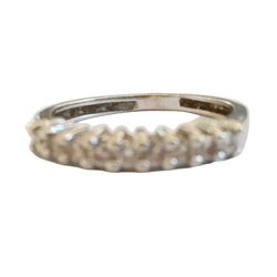 Bague Alliance en or blanc et diamants