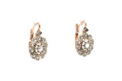Boucles d'oreilles Dormeuses en or jaune et diamants