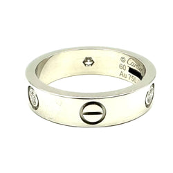 Bague Alliance CARTIER "Love" en or blanc et diamants