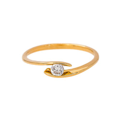 Bague Solitaire Or jaune Diamant
