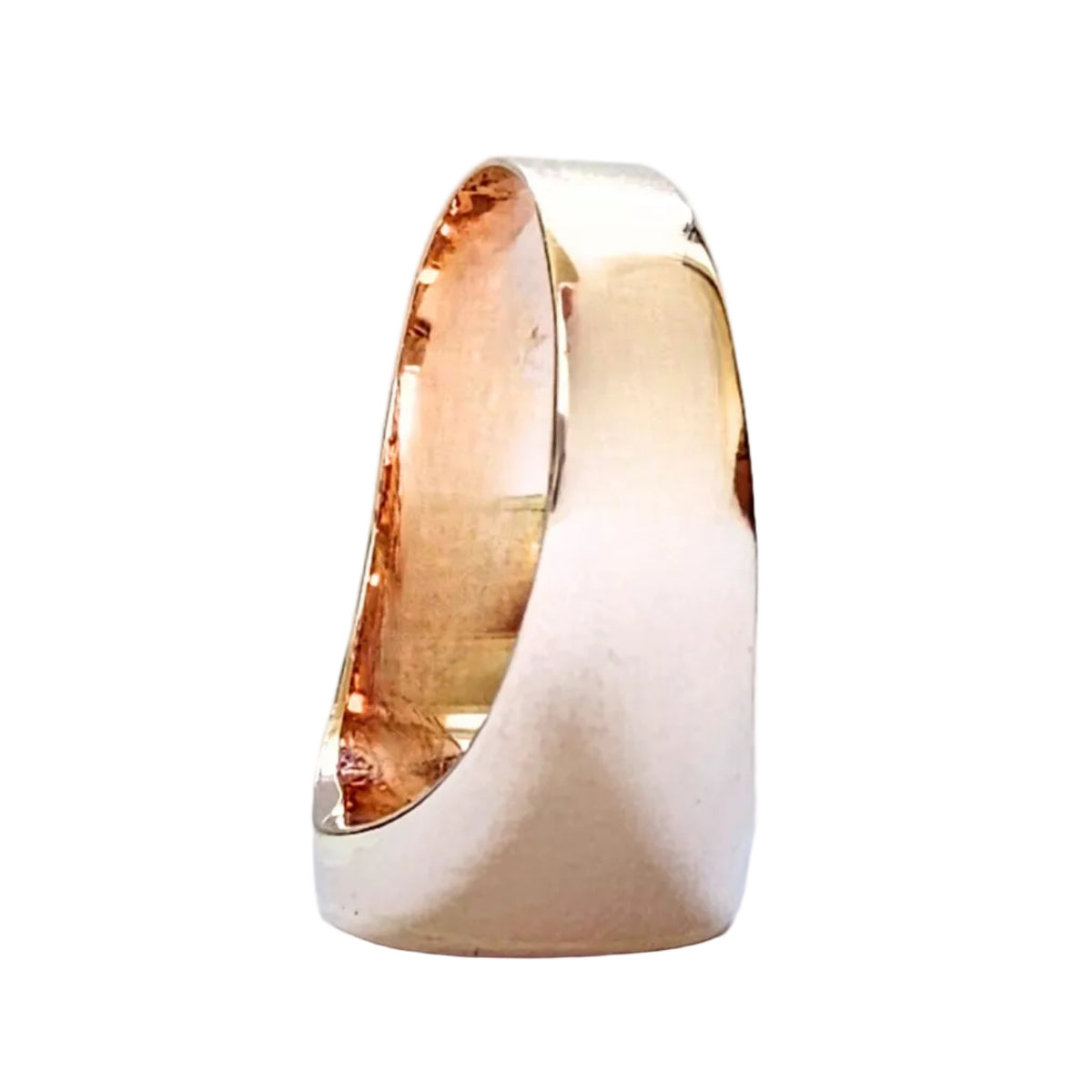 Bague Chevalière en or rose et onyx