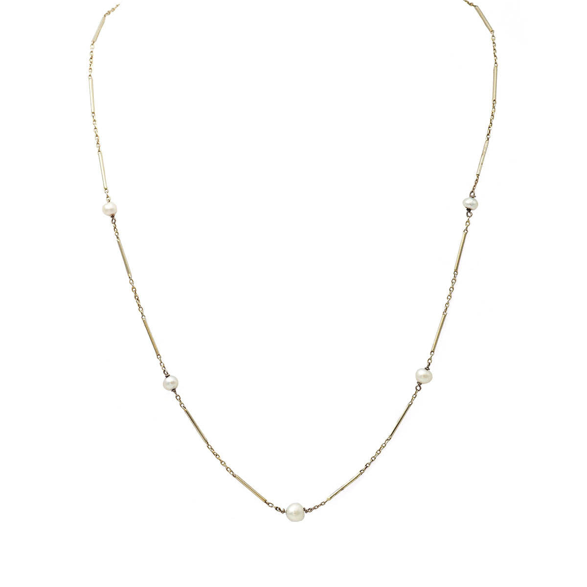 Collier Perles en or blanc