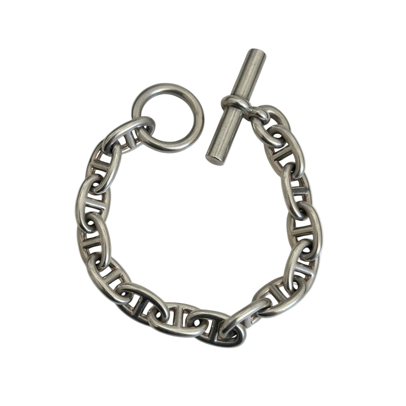 Bracelet Maille HERMÈS "Chaîne d'ancre" PM en argent