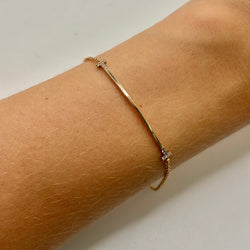 Bracelet TIFFANY & CO. T en or jaune et diamants