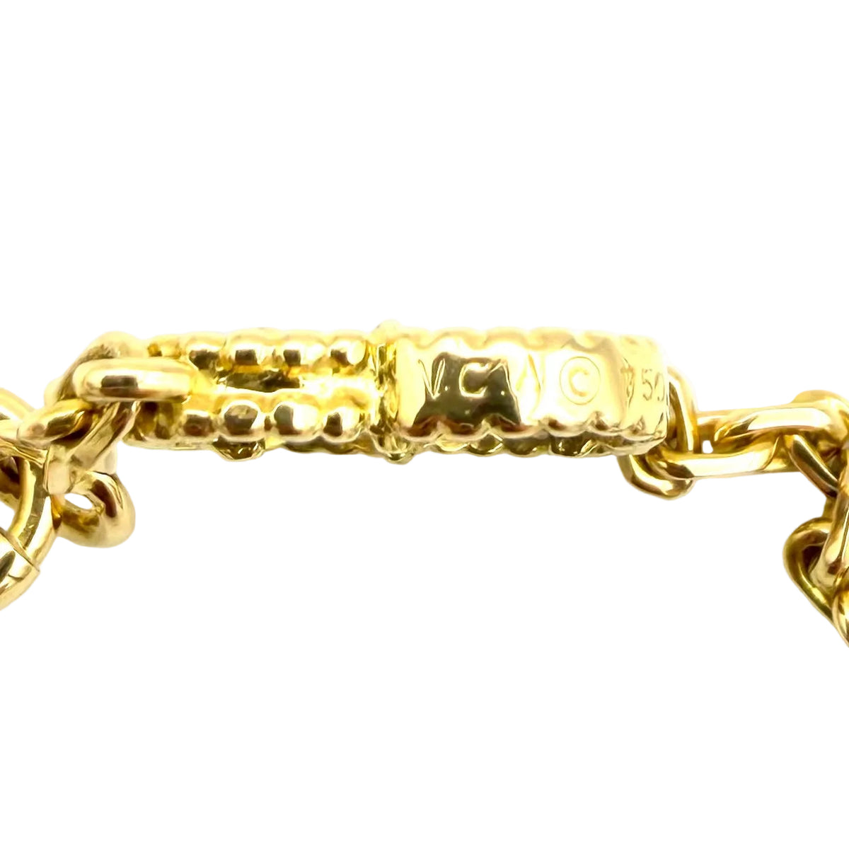 Collier Sautoir VAN CLEEF & ARPELS "Vintage Alhambra" en or jaune et lapis-lazuli