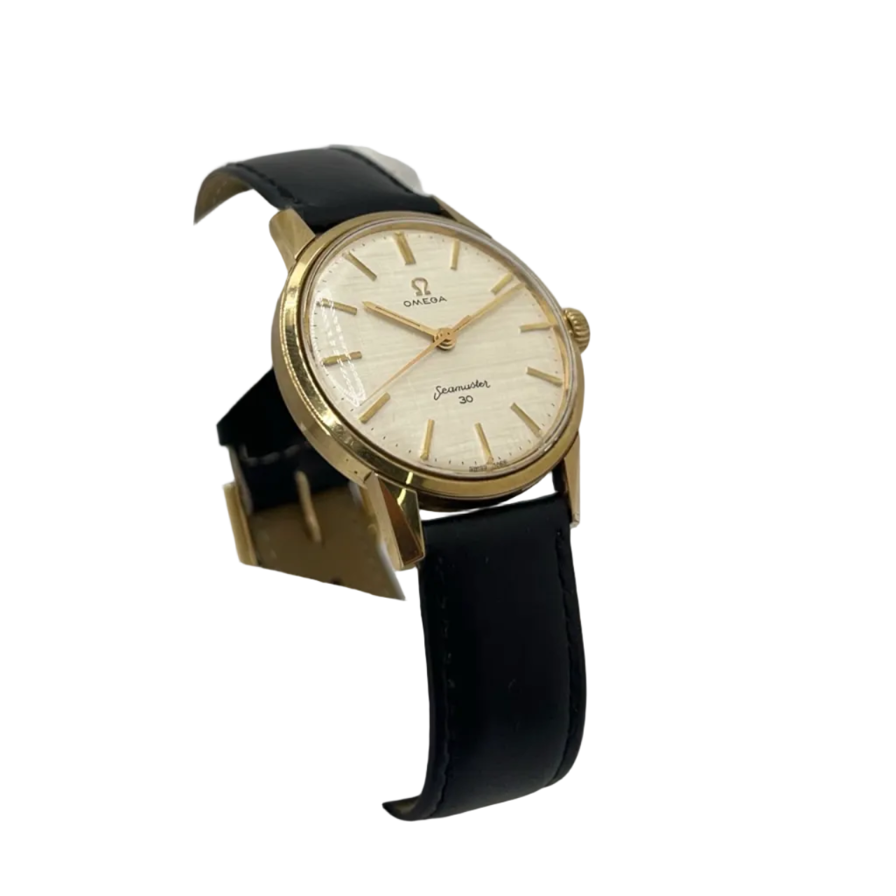 Montre OMEGA Seamaster 300 en acier et cuir