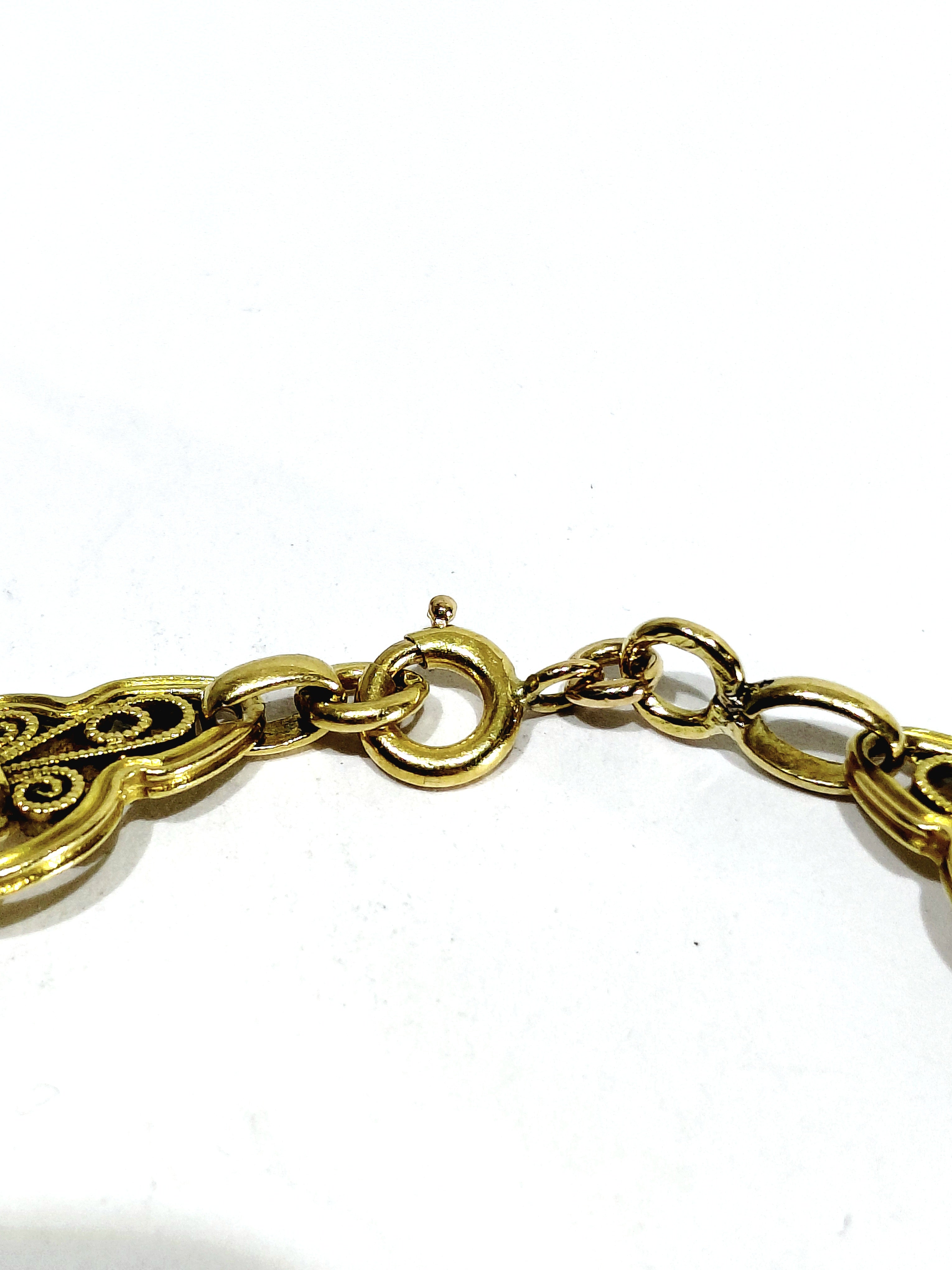 Bracelet en or jaune Art Nouveau / Art Déco