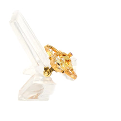 Broche Épingle en or jaune, perle et rubis