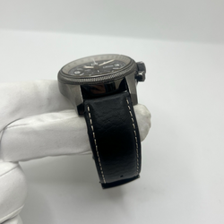 Montre ORIS "Big Crown X1 Calculator" en acier et cuir