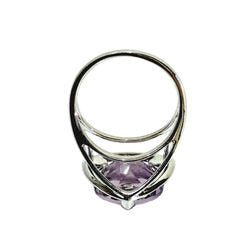 Bague Solitaire MAUBOUSSIN "Mes coules à toi" en or blanc, améthyste et diamants