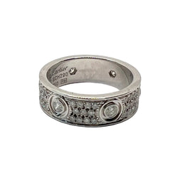 Bague Alliance CARTIER "Love" en or blanc et diamants