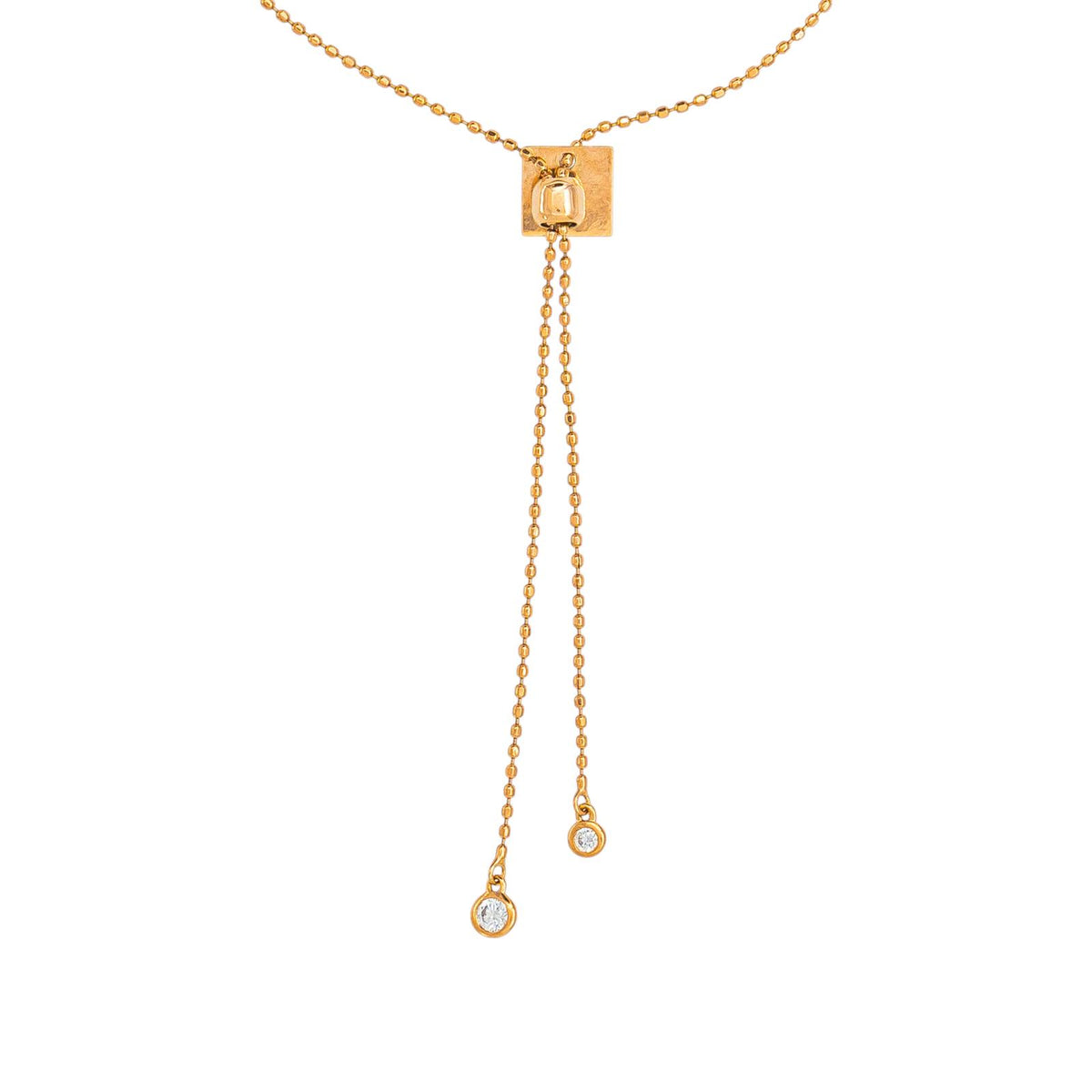 Collier Négligé GINETTE NY en or rose et diamants