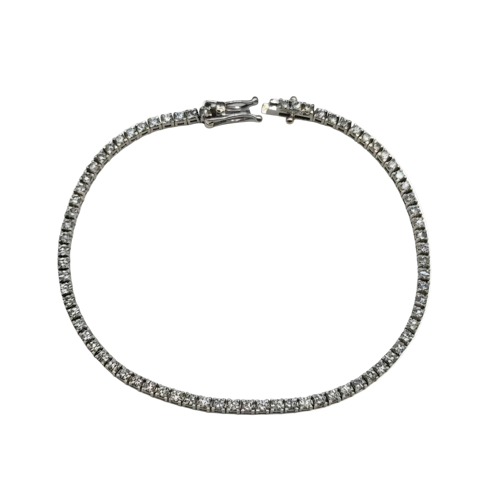 Bracelet Ligne en or blanc et diamants