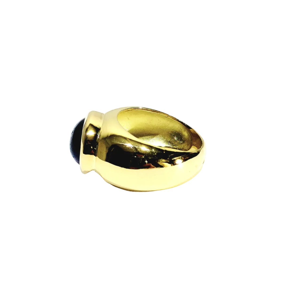 Bague Jonc en or jaune et tanzanite