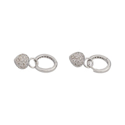Boucles d'oreilles Or blanc Diamant
