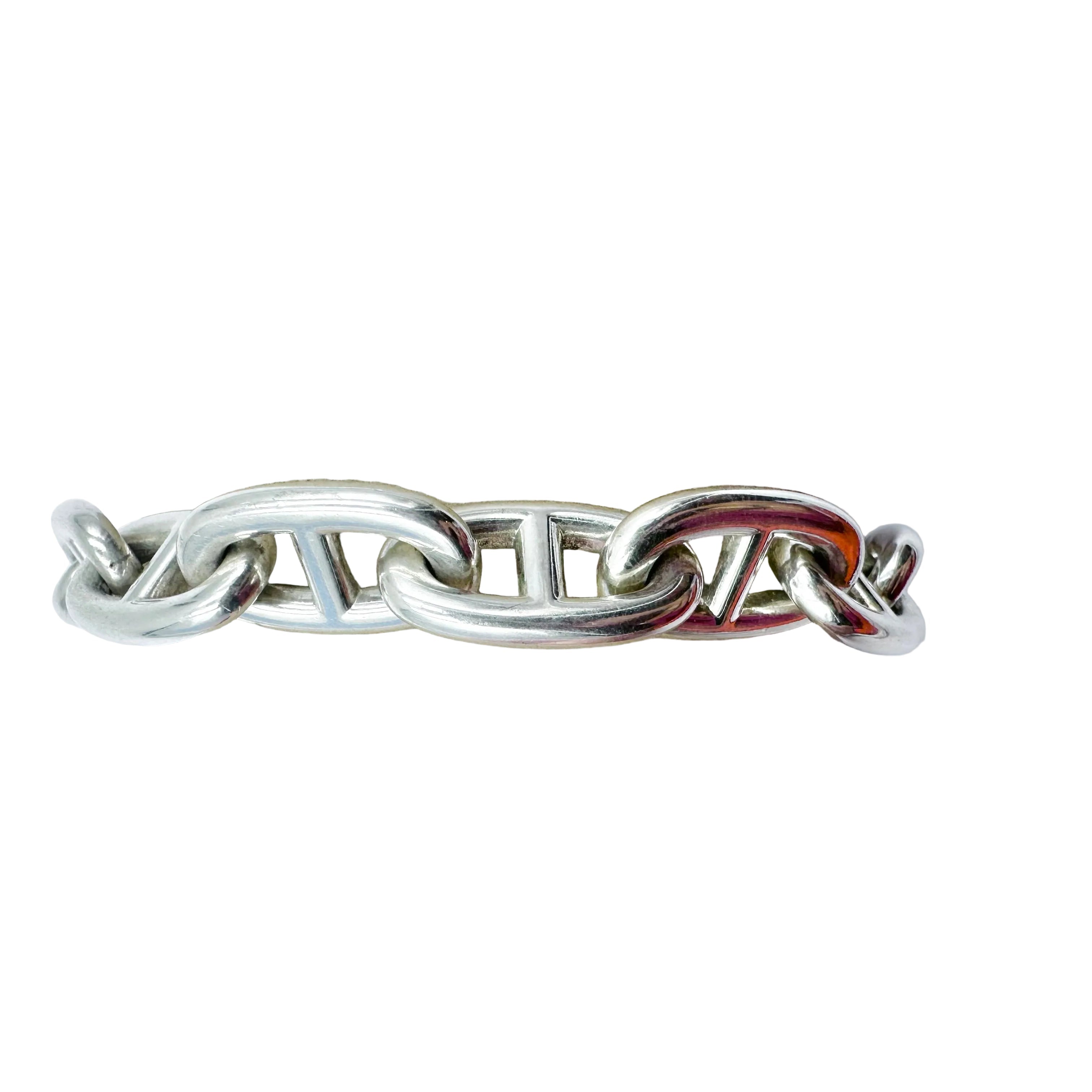 Bracelet HERMÈS Chaîne d'ancre en argent