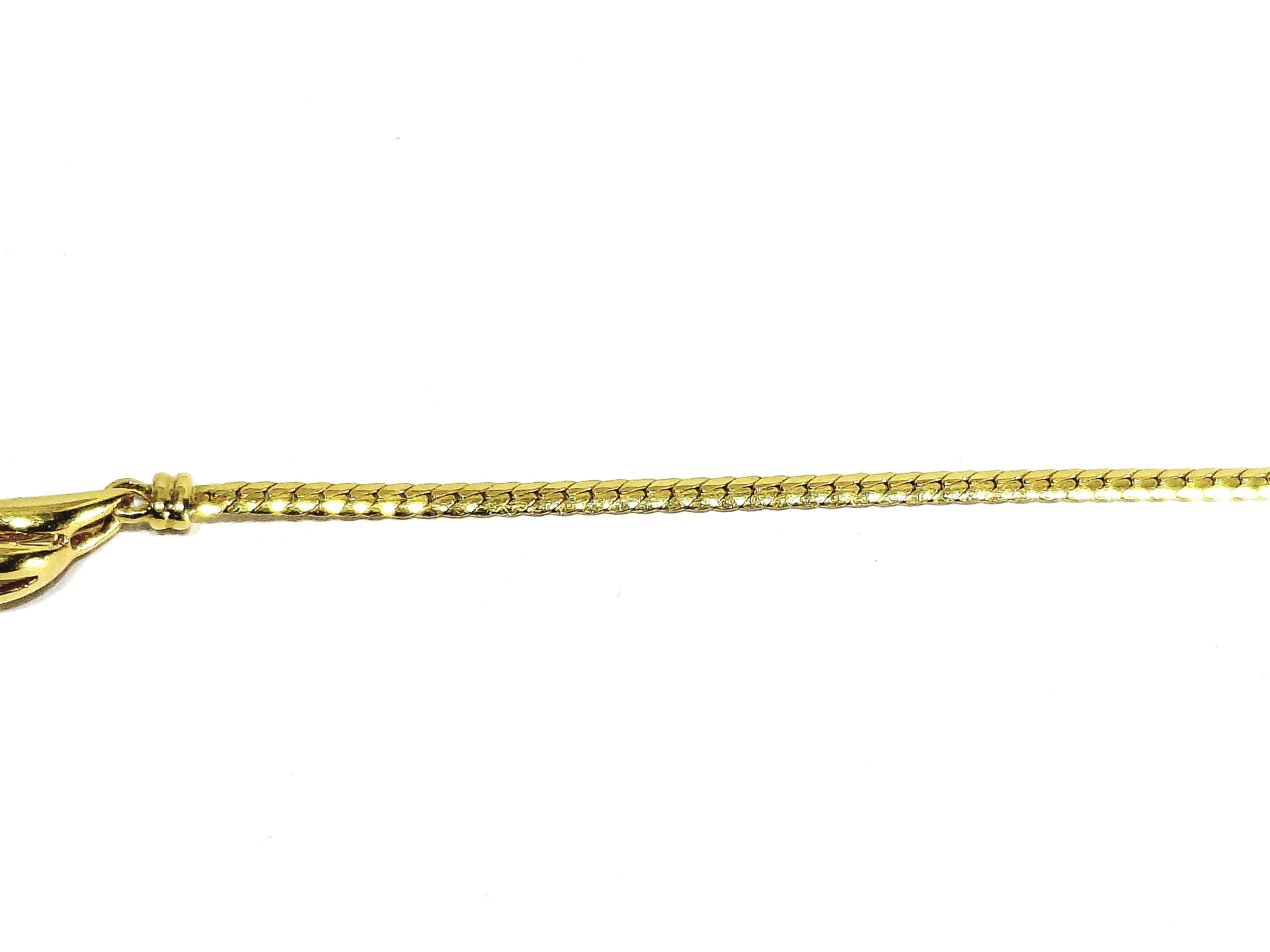 Collier En Or Jaune, Emeraude Et Diamants