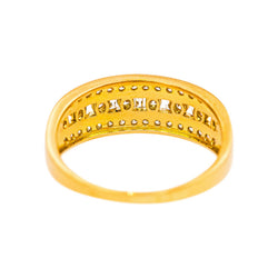 Bague Bandeau  Or jaune Diamant