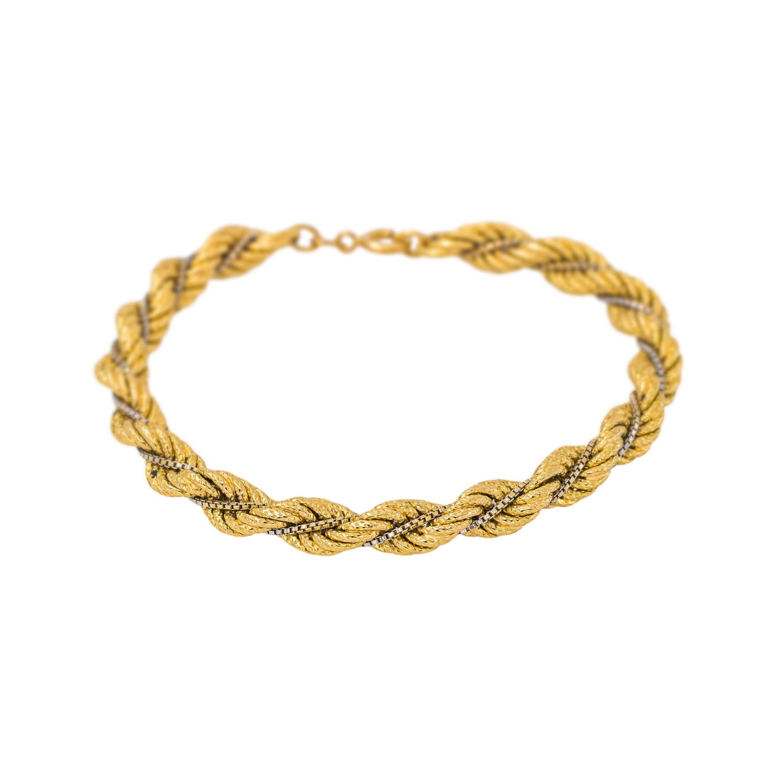 Bracelet Maille Marine Or jaune