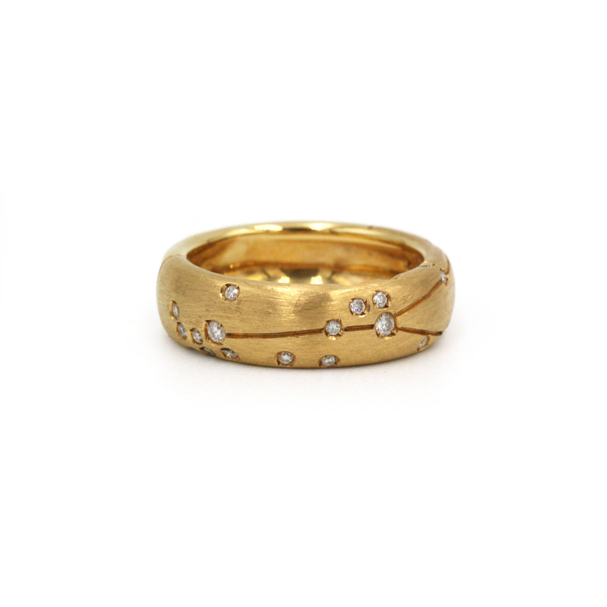 Bague Bandeau REPOSSI Astrale en or jaune et diamants