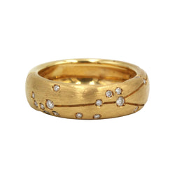 Bague Bandeau REPOSSI "Astrale" en or jaune et diamants