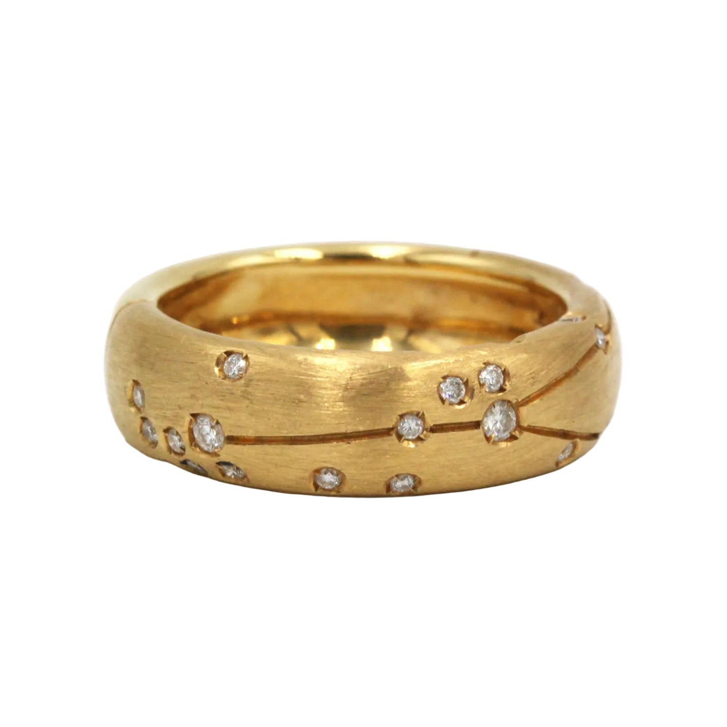 Bague Bandeau REPOSSI "Astrale" en or jaune et diamants