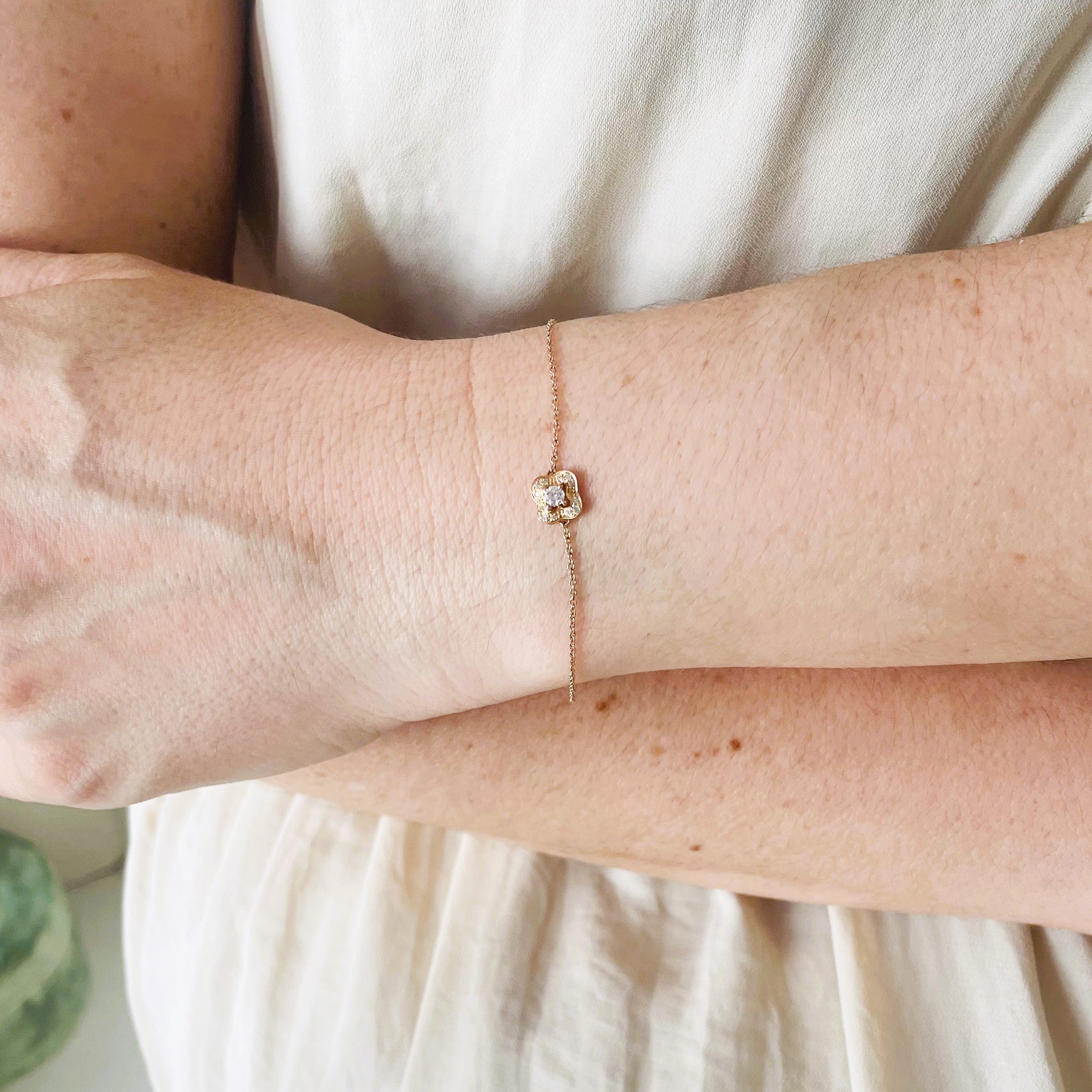 Bracelet MAUBOUSSIN "Aimez-vous en Chance" en or rose et diamants