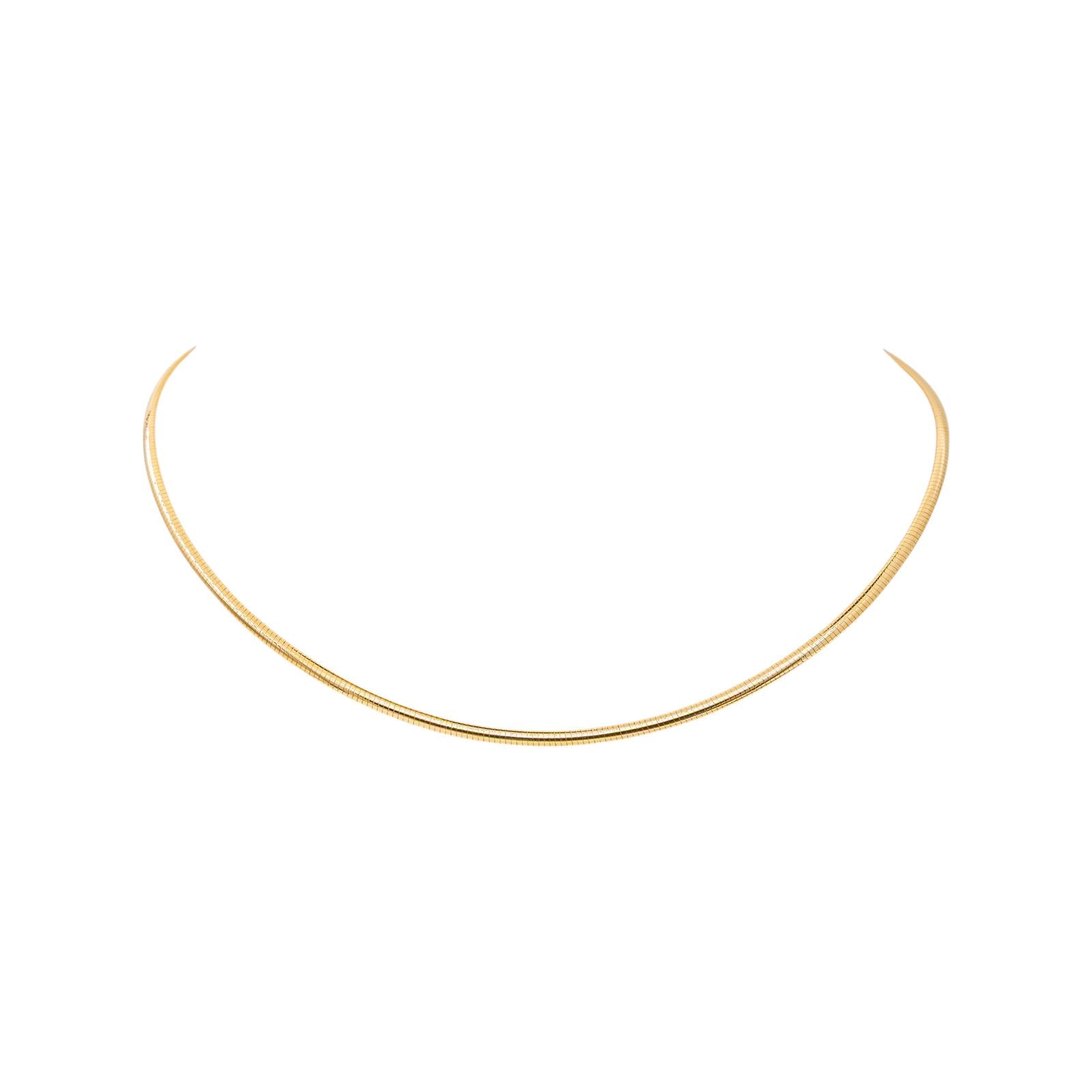 Collier Maille omega Or jaune