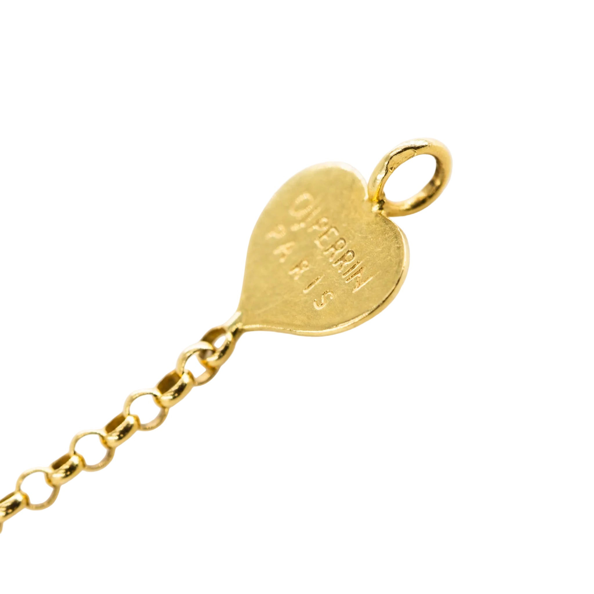 Bracelet O.J. PERRIN "Coeur Légendes" en or jaune