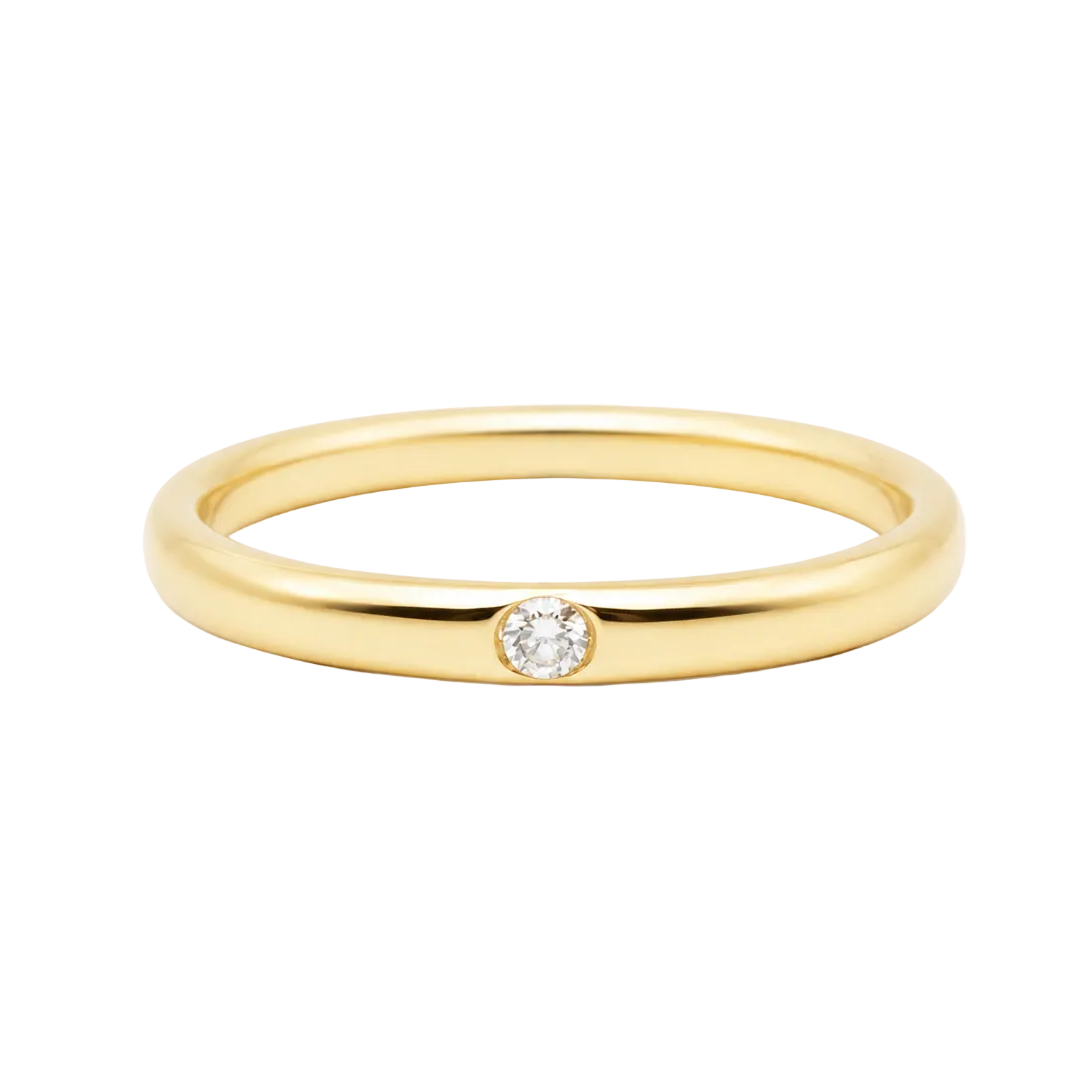 Bague Alliance POMELLATO "Lucciole" en or jaune et diamant