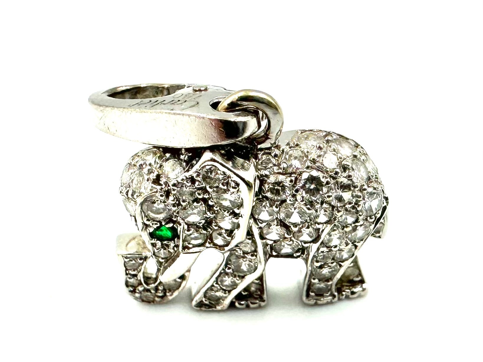 Pendentif CARTIER Charm's en or blanc et diamants