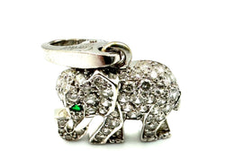 Pendentif CARTIER Charm's en or blanc et diamants