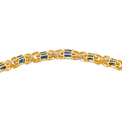 Bracelet Or jaune Saphir