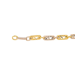 Bracelet Maille souple ajouré Or jaune Diamant